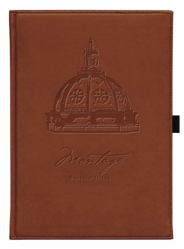 Architectural inspired leather journal