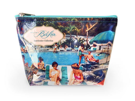 Hotel Bel Air Vintage Pool Cosmetics Bag