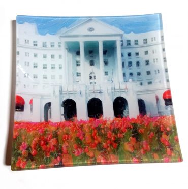 The Greenbrier glass plate
