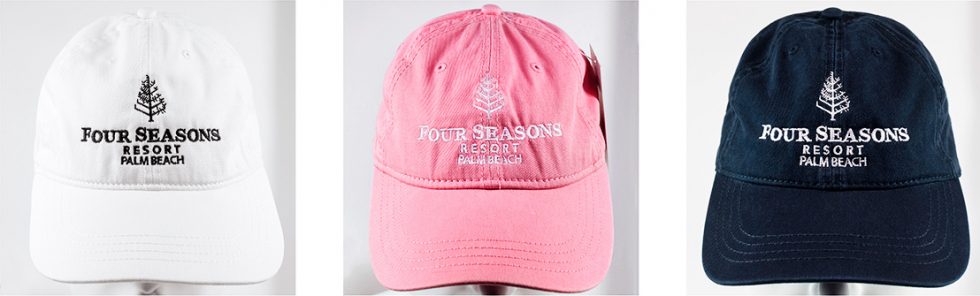 Four Seasons Palm Beach embroidered caps