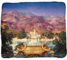 Throw blanket with Maxfield Parrish  painting