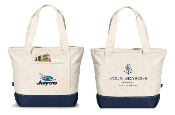 Dual Logo Tote imprinted both sides - Four Seasons/Jayco